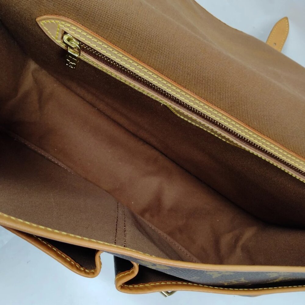 Authentic Louis Vuitton Gibeciere GM Brown Monogram Shoulder Bag mn754-011026 - Picture 11 of 16